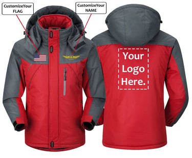 CUSTOM NAME, FLAG AND LOGO DESIGNED WINDBREAKER JACKET THE AV8R